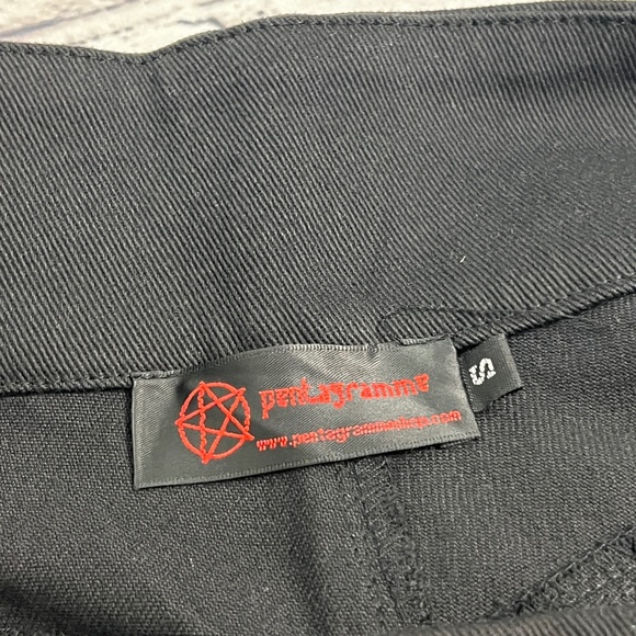 Pentagram Jeans Gothic Emo Size Small (30x33)‎ - Picture 7 of 16